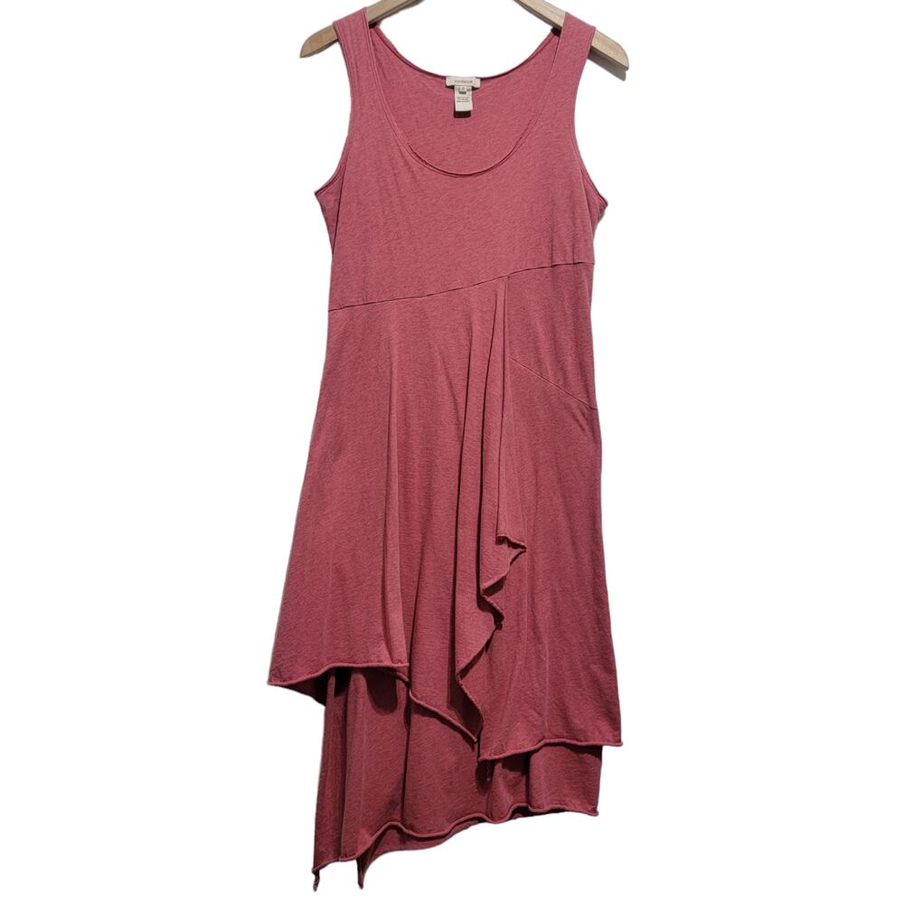 Sundance Tank Dress Jersey Knit Asymmetrical Hem Minimalist Casual Size Small